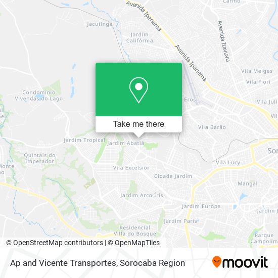 Ap and Vicente Transportes map