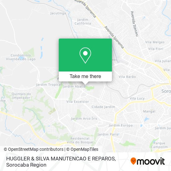 Mapa HUGGLER & SILVA MANUTENCAO E REPAROS