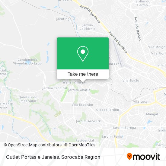 Outlet Portas e Janelas map