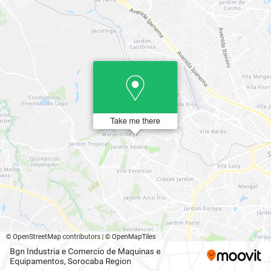 Bgn Industria e Comercio de Maquinas e Equipamentos map