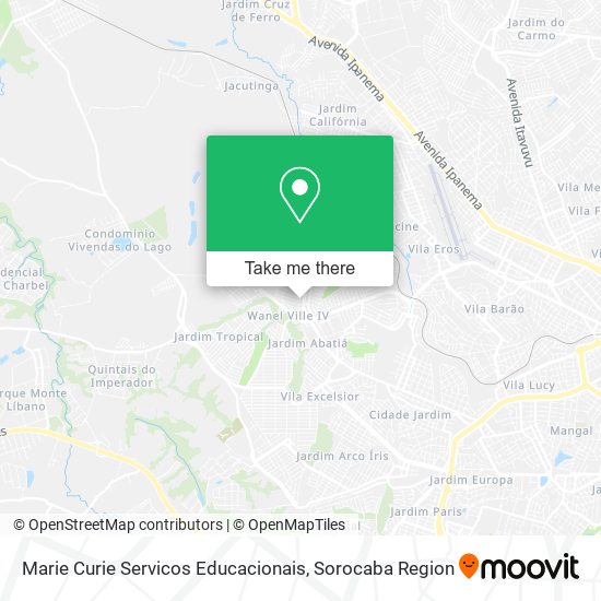 Marie Curie Servicos Educacionais map