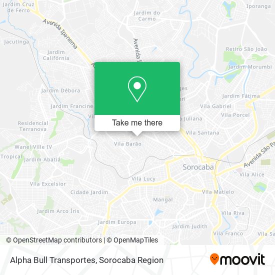 Alpha Bull Transportes map