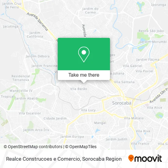 Realce Construcoes e Comercio map