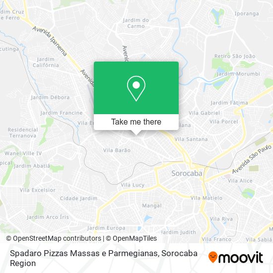 Spadaro Pizzas Massas e Parmegianas map