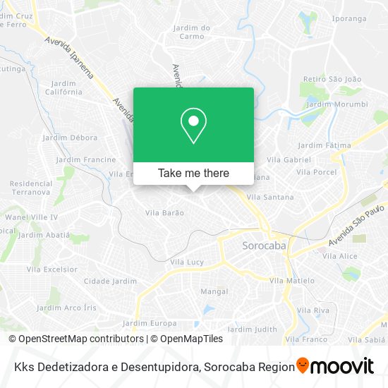 Kks Dedetizadora e Desentupidora map