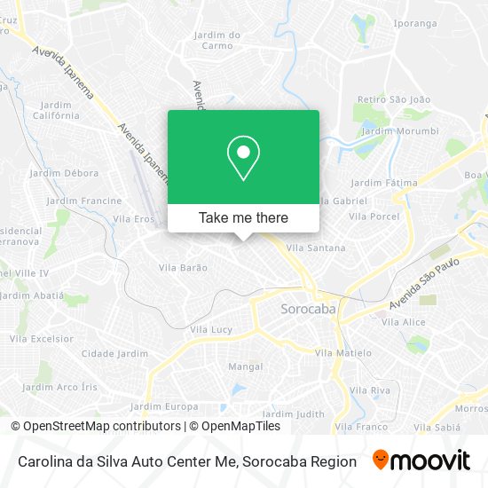 Mapa Carolina da Silva Auto Center Me