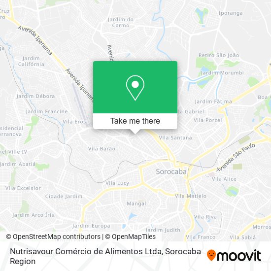 Nutrisavour Comércio de Alimentos Ltda map