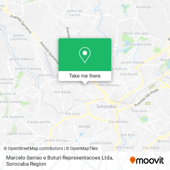 Marcelo Serrao e Buturi Representacoes Ltda map