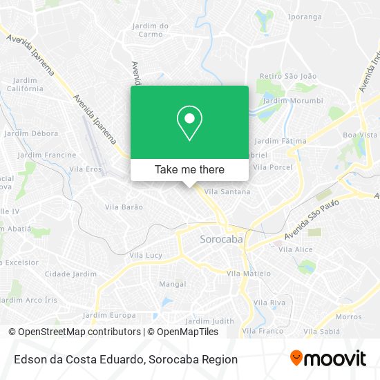 Edson da Costa Eduardo map