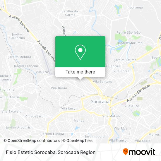 Fisio Estetic Sorocaba map