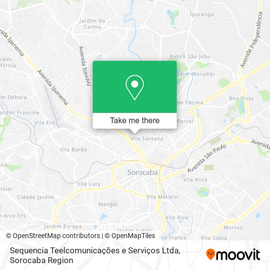 Sequencia Teelcomunicações e Serviços Ltda map