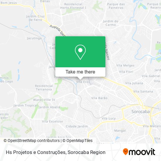 Hs Projetos e Construções map