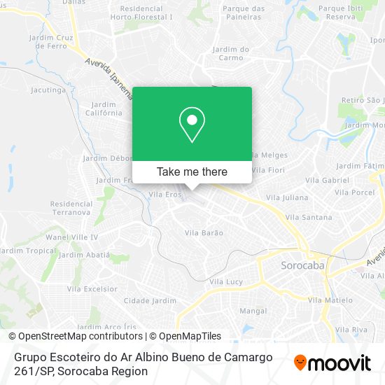 Mapa Grupo Escoteiro do Ar Albino Bueno de Camargo 261 / SP