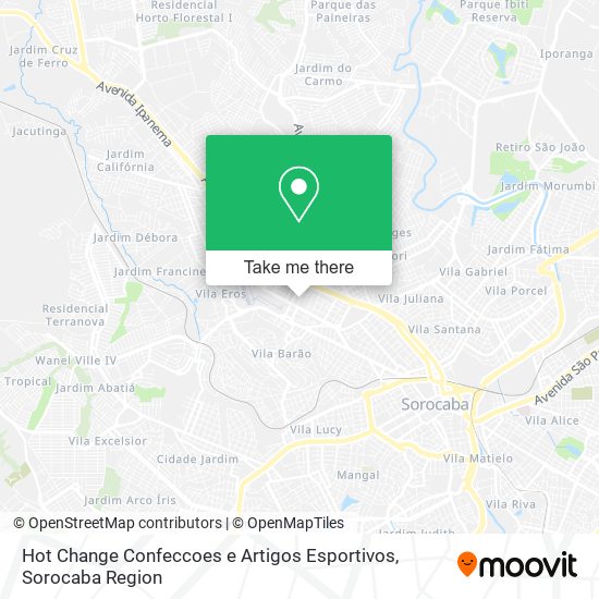 Hot Change Confeccoes e Artigos Esportivos map