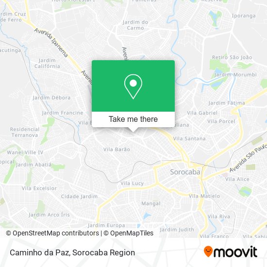 Caminho da Paz map