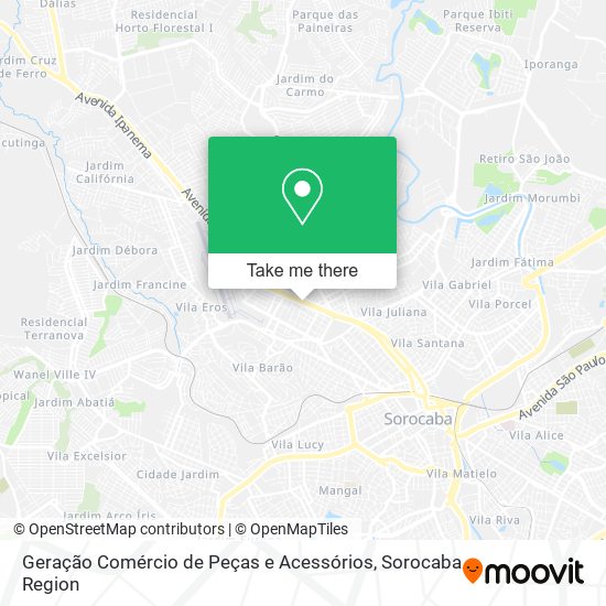 Geração Comércio de Peças e Acessórios map