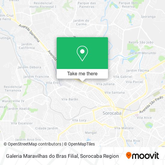 Galeria Maravilhas do Bras Filial map