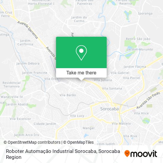 Roboter Automação Industrial Sorocaba map