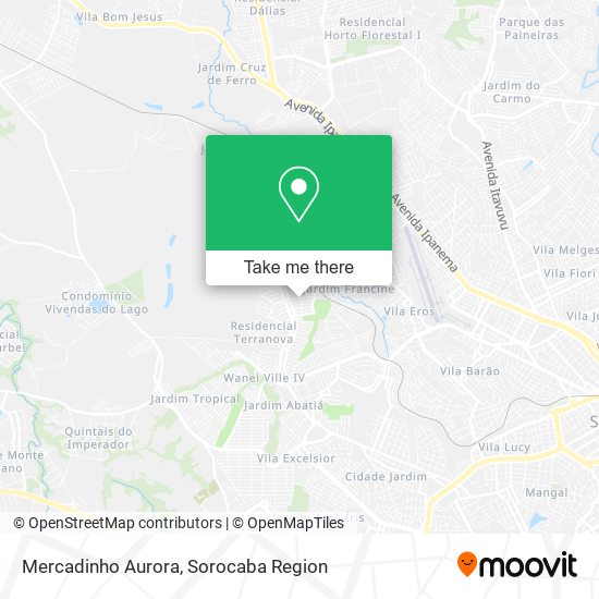 Mercadinho Aurora map