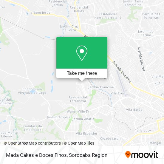 Mada Cakes e Doces Finos map