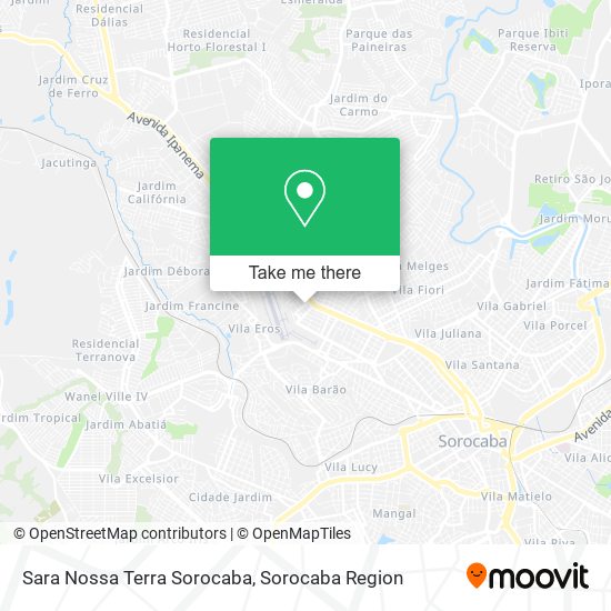 Sara Nossa Terra Sorocaba map