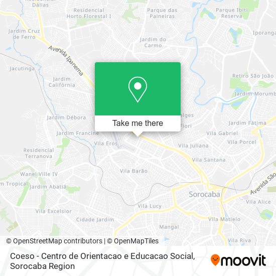 Mapa Coeso - Centro de Orientacao e Educacao Social