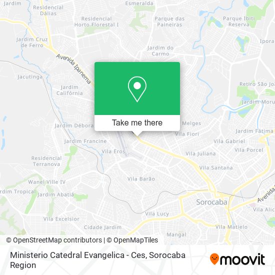 Mapa Ministerio Catedral Evangelica - Ces