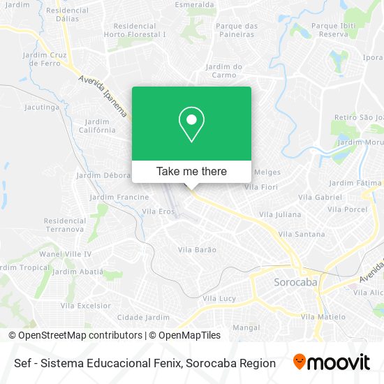 Mapa Sef - Sistema Educacional Fenix