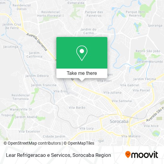 Lear Refrigeracao e Servicos map