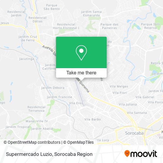 Supermercado Luzio map