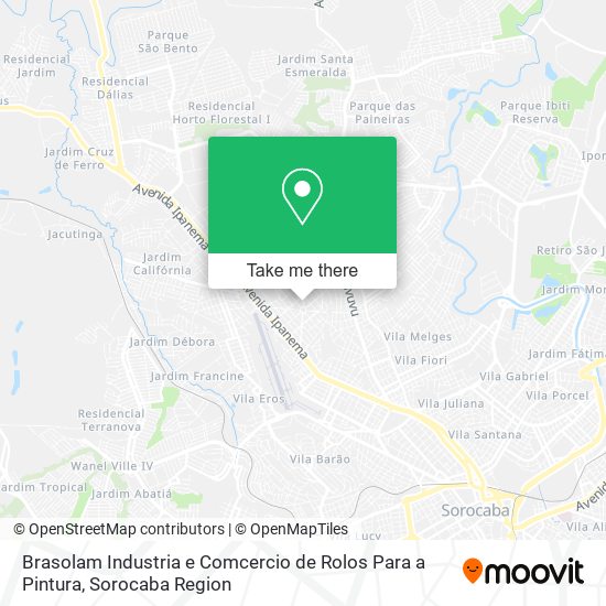 Mapa Brasolam Industria e Comcercio de Rolos Para a Pintura