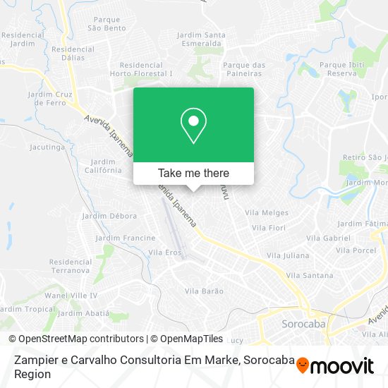 Mapa Zampier e Carvalho Consultoria Em Marke