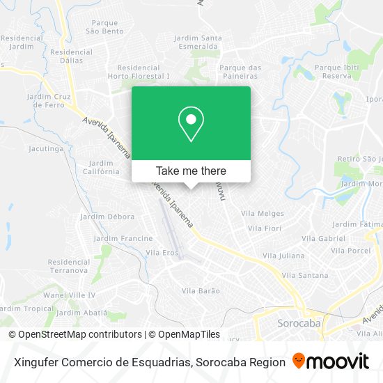Xingufer Comercio de Esquadrias map