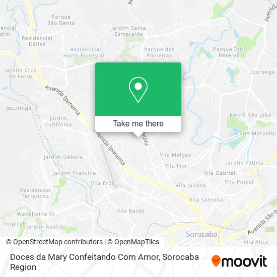 Doces da Mary Confeitando Com Amor map