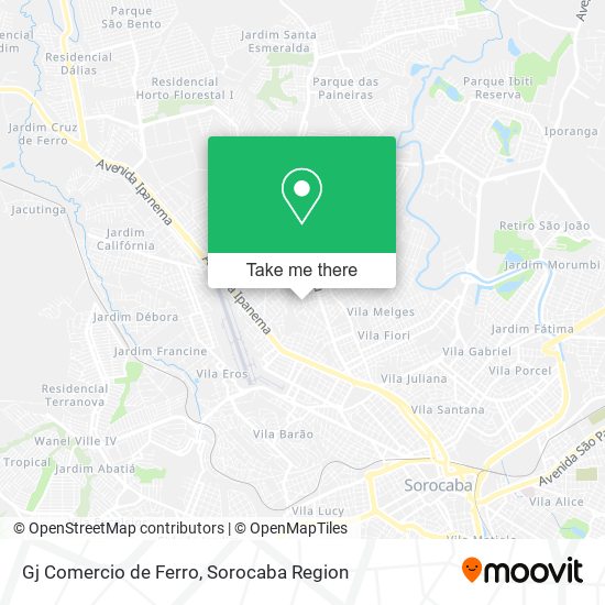 Gj Comercio de Ferro map