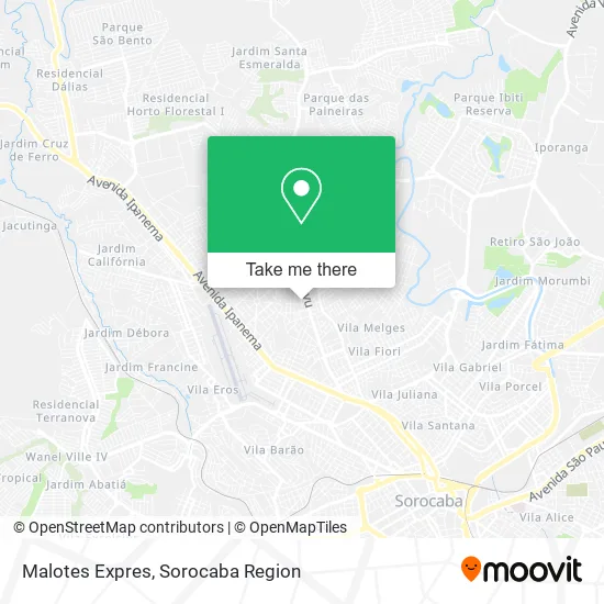 Malotes Expres map