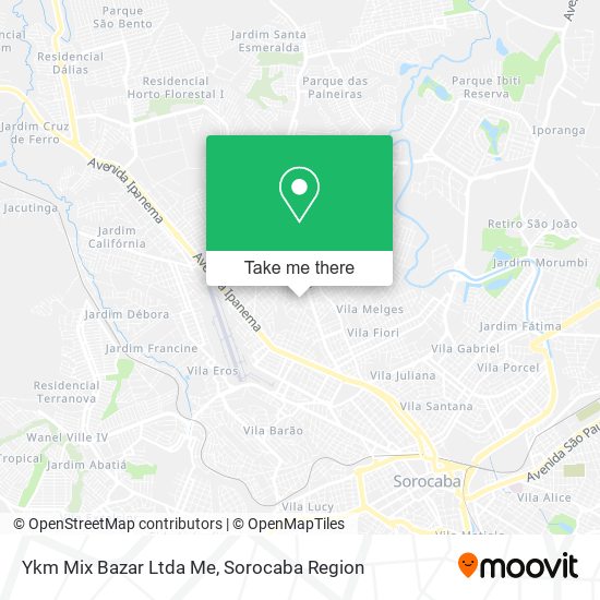 Ykm Mix Bazar Ltda Me map