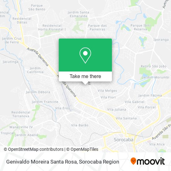 Genivaldo Moreira Santa Rosa map
