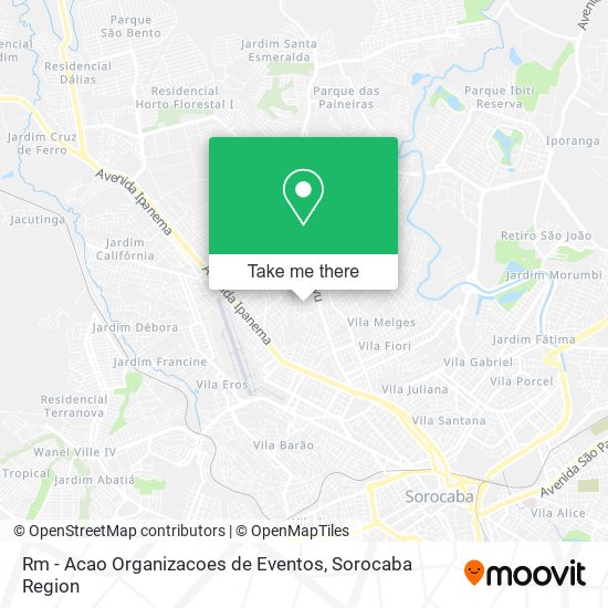 Rm - Acao Organizacoes de Eventos map