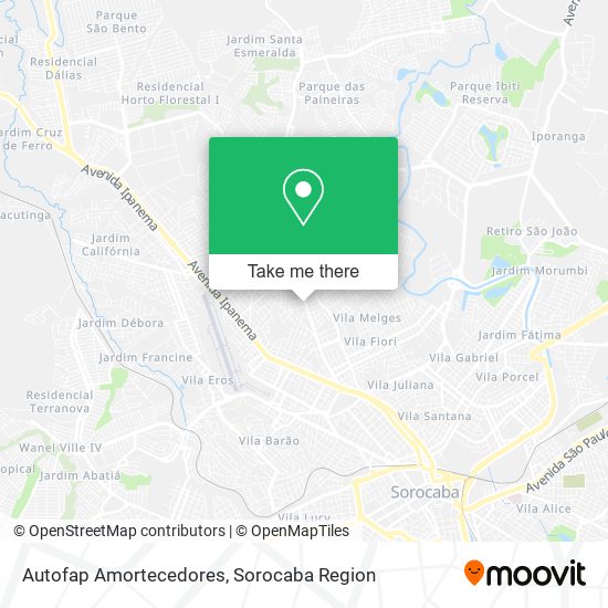 Mapa Autofap Amortecedores