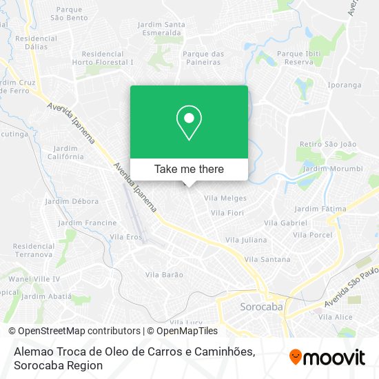 Mapa Alemao Troca de Oleo de Carros e Caminhões