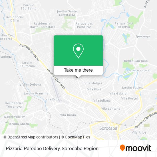 Pizzaria Paredao Delivery map