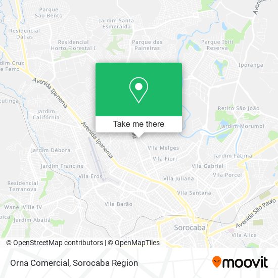 Orna Comercial map