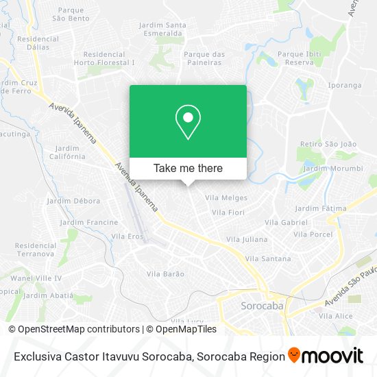 Exclusiva Castor Itavuvu Sorocaba map