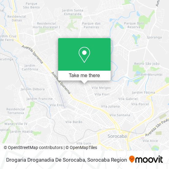 Drogaria Droganadia De Sorocaba map