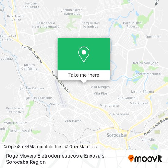 Roge Moveis Eletrodomesticos e Enxovais map