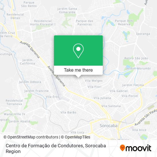 Centro de Formação de Condutores map