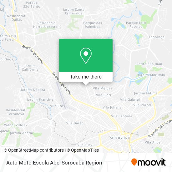 Auto Moto Escola Abc map