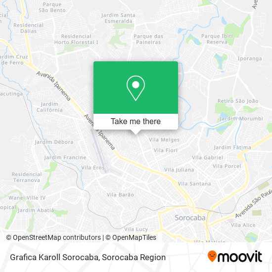 Grafica Karoll Sorocaba map