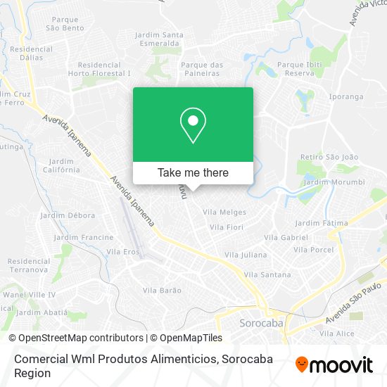 Comercial Wml Produtos Alimenticios map